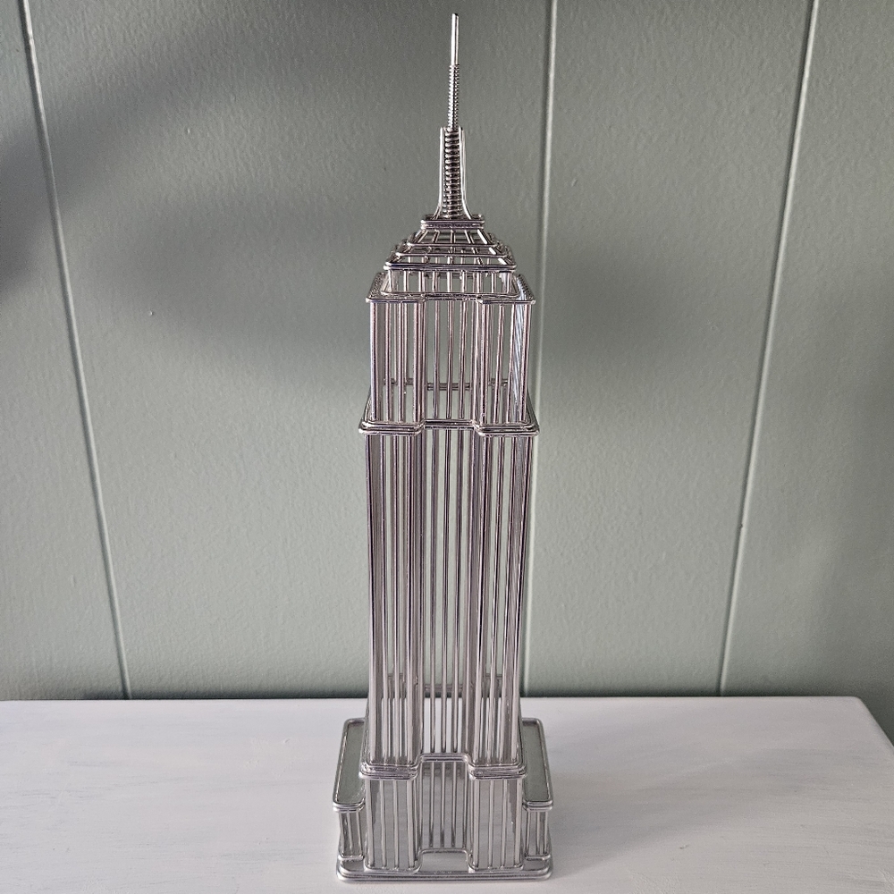 Wire Sculpture Empire State Building Model